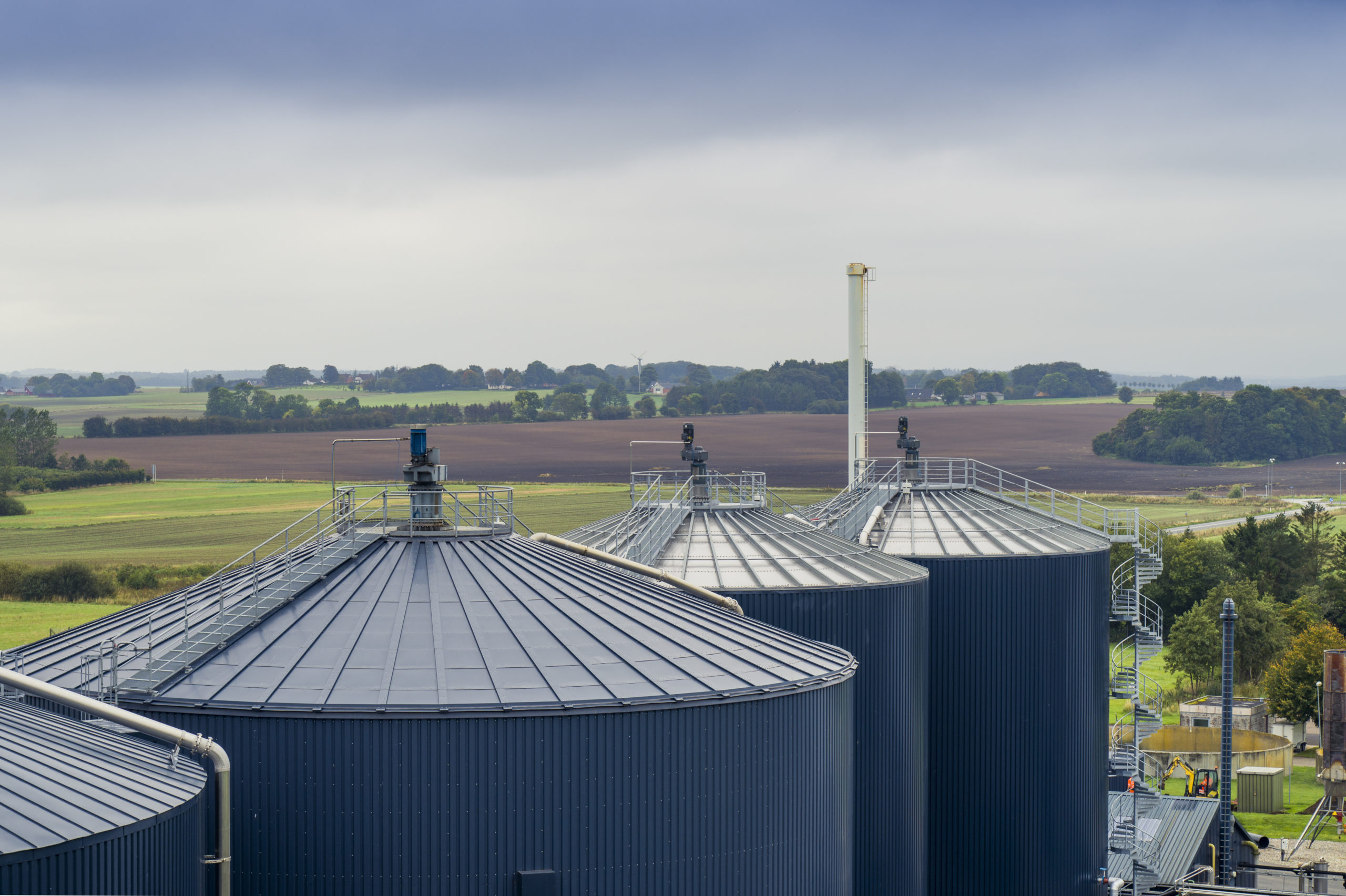 European biomethane production facility — certified gas imported into the Swiss market via the European gas grid